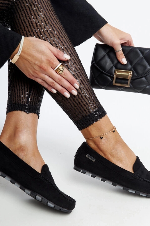 Mocasines de ante negros Nafisah