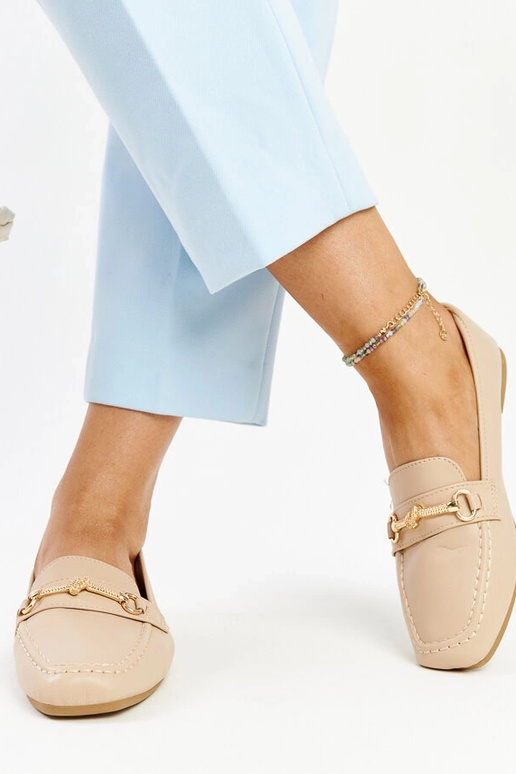 Mocasines decorativos beige Docherty