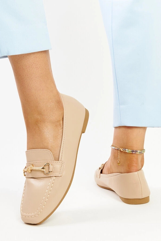 Mocasines decorativos beige Docherty