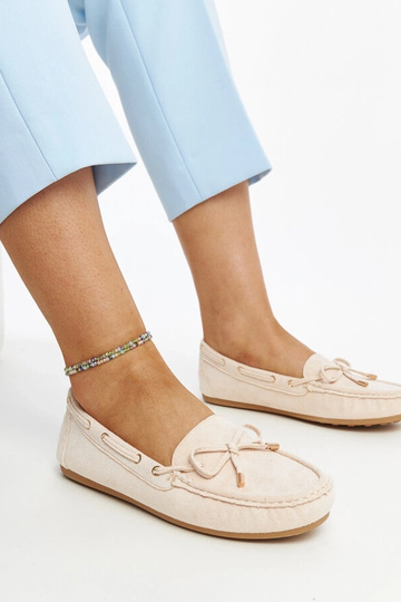 Mocasines de ante beige claro Aneesa