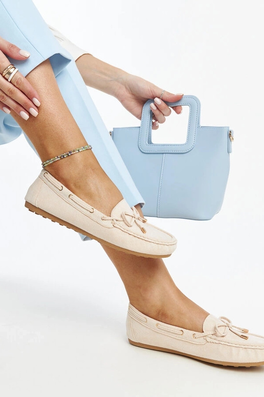 Mocasines de ante beige claro Aneesa