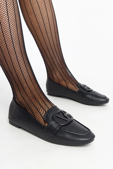 Mocasines negros con hebilla Delgi 2