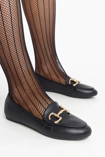 Mocasines negros con hebilla Tanja