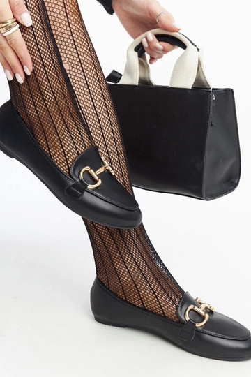 Mocasines negros con hebilla Tanja 2
