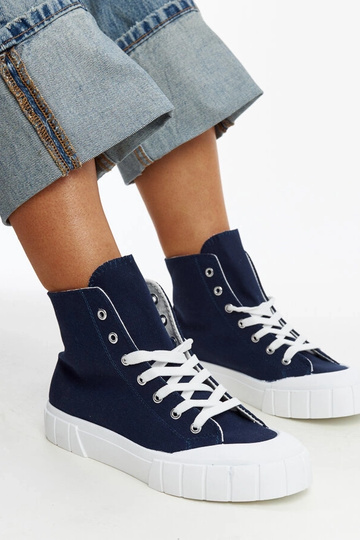 Zapatillas altas azul marino Vinka