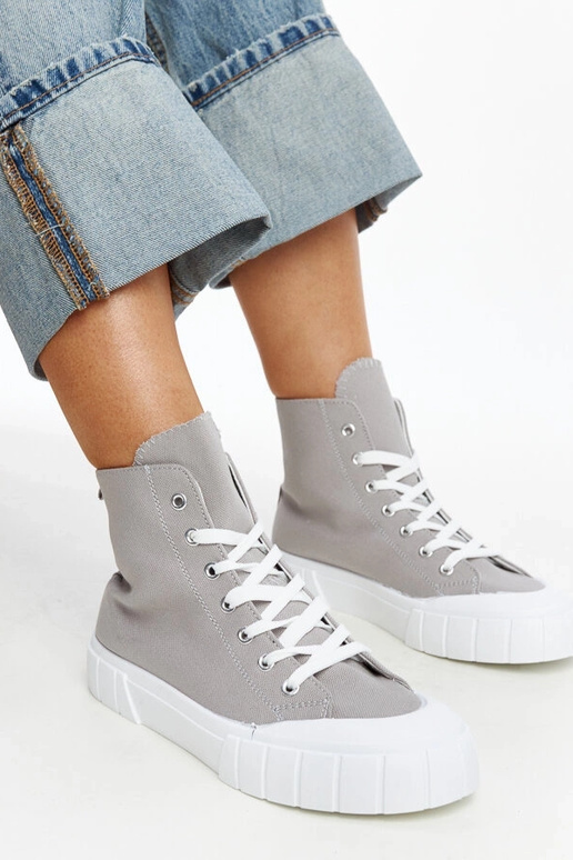 Zapatillas altas grises Vinka