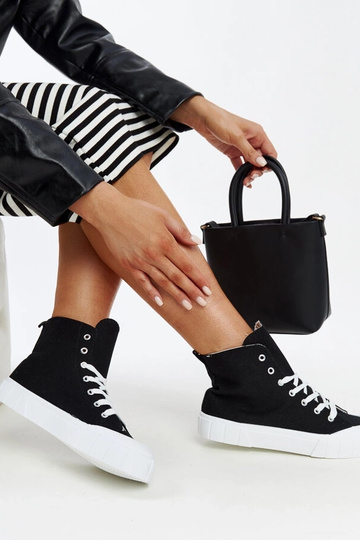 Zapatillas altas negras Vinka 2