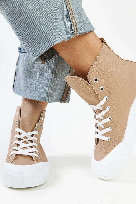 Zapatillas altas marrones Vinka
