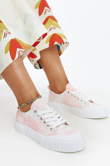Zapatillas de tela rosa Jerina
