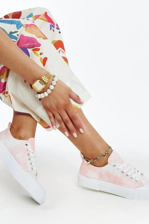 Zapatillas de tela rosa Jerina