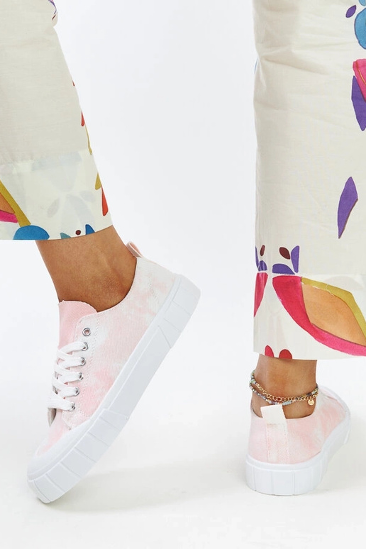 Zapatillas de tela rosa Jerina