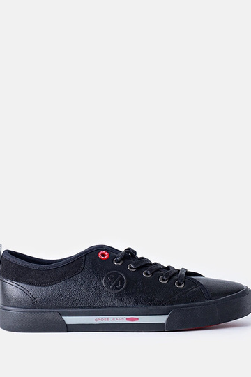 Zapatillas deportivas para hombre negras CROSS JEANS de piel ecológica