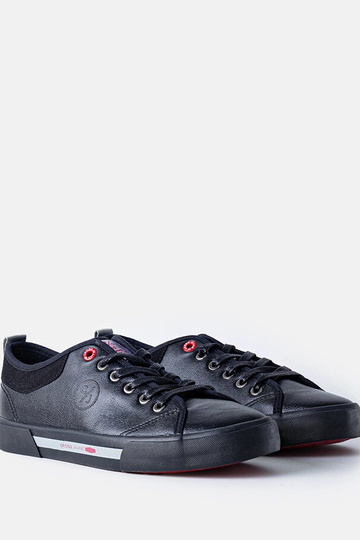 Zapatillas deportivas para hombre negras CROSS JEANS de piel ecológica 2