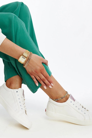 Zapatillas blancas de mujer en piel ecológica CROSS JEANS