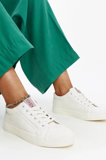 Zapatillas blancas de mujer en piel ecológica CROSS JEANS 2