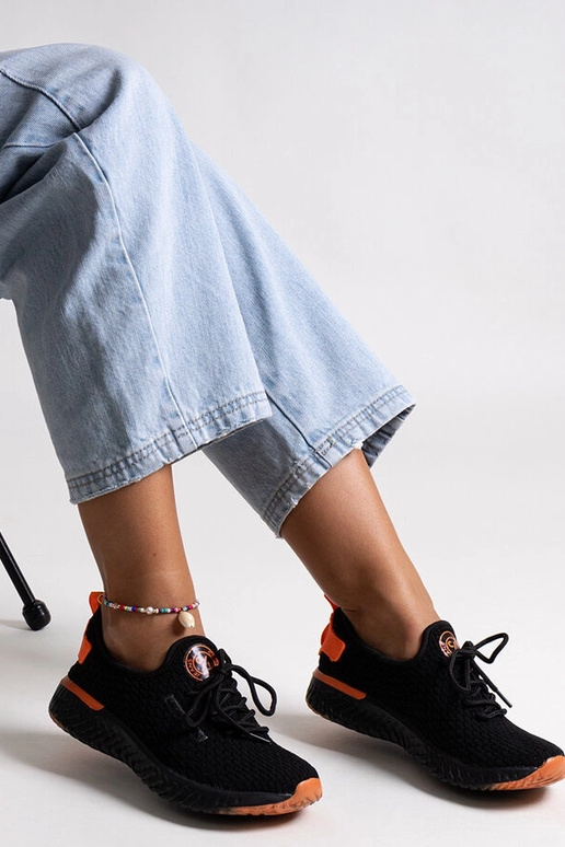 Zapatillas de tela negras para mujer...