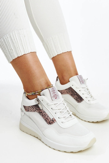 Zapatillas de cuña blancas para mujer CROSS JEANS 2