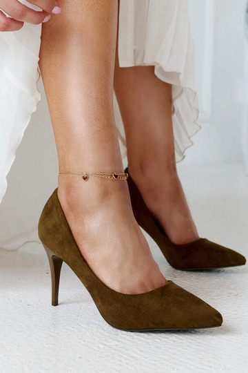 Szpilki verdes oscuros con...