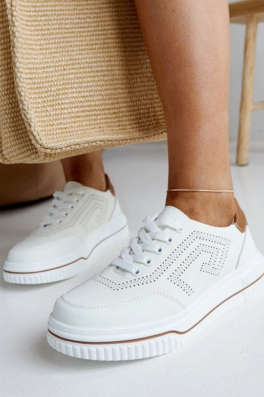 Zapatillas de piel beige Rushd