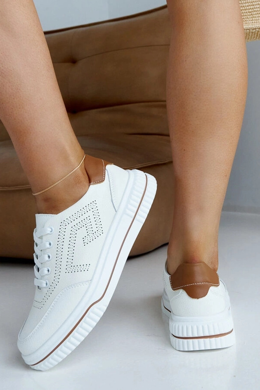 Zapatillas de piel beige Rushd