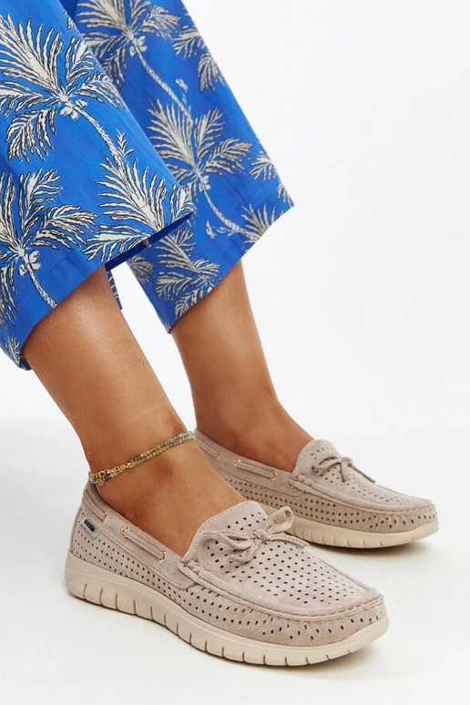 Mocasines marrones con plantilla de...