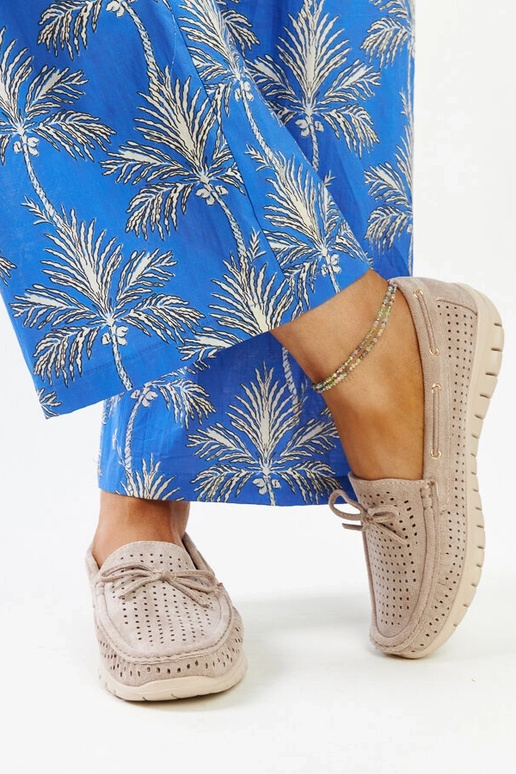 Mocasines marrones con plantilla de...