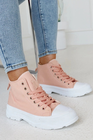 Zapatillas altas rosas con suela gruesa Alhandra
