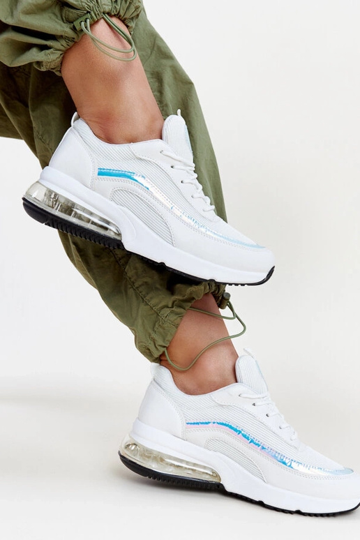 Zapatillas blancas con holograma Jelka