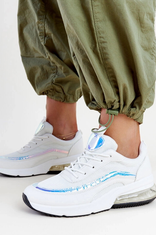 Zapatillas blancas con holograma Jelka