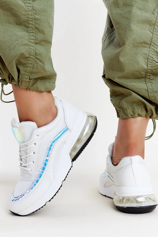 Zapatillas blancas con holograma Jelka