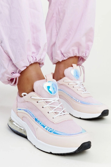 Zapatillas rosas con holograma de Jelka
