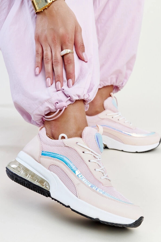 Zapatillas rosas con holograma de Jelka