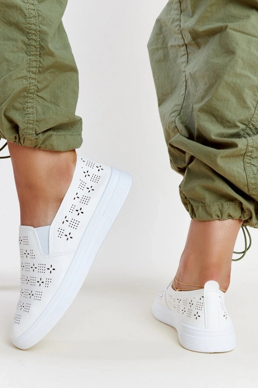 Zapatillas blancas sin cordones Hilal