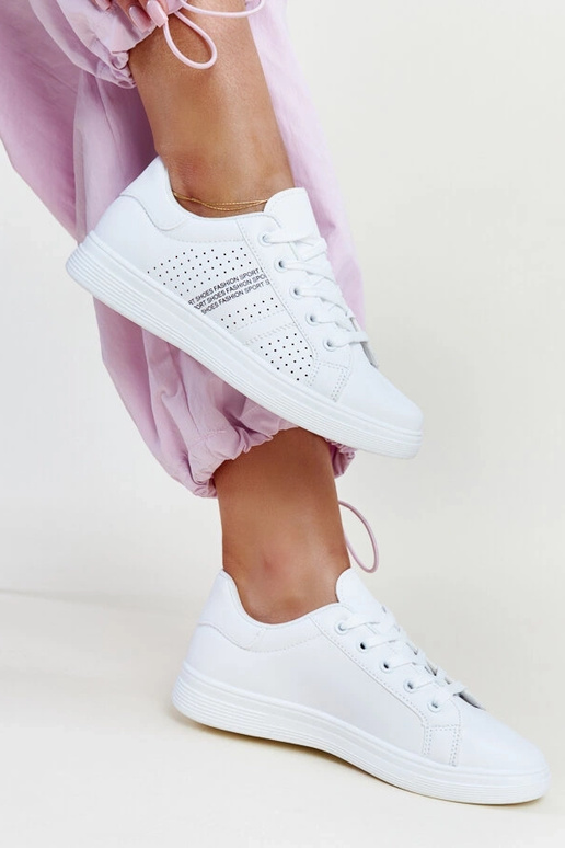 Zapatillas blancas piel ecologica...