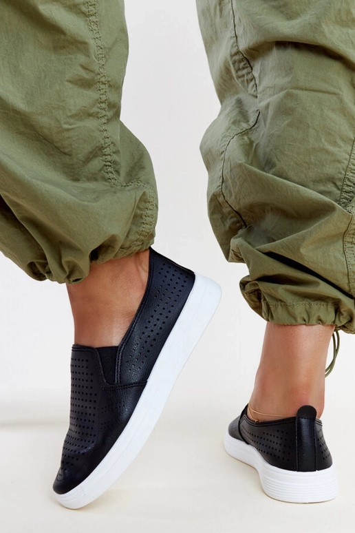 Zapatillas negras sin cordones con...