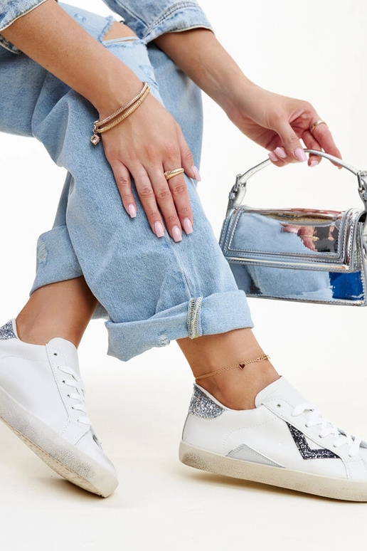 Zapatillas blancas con efecto...