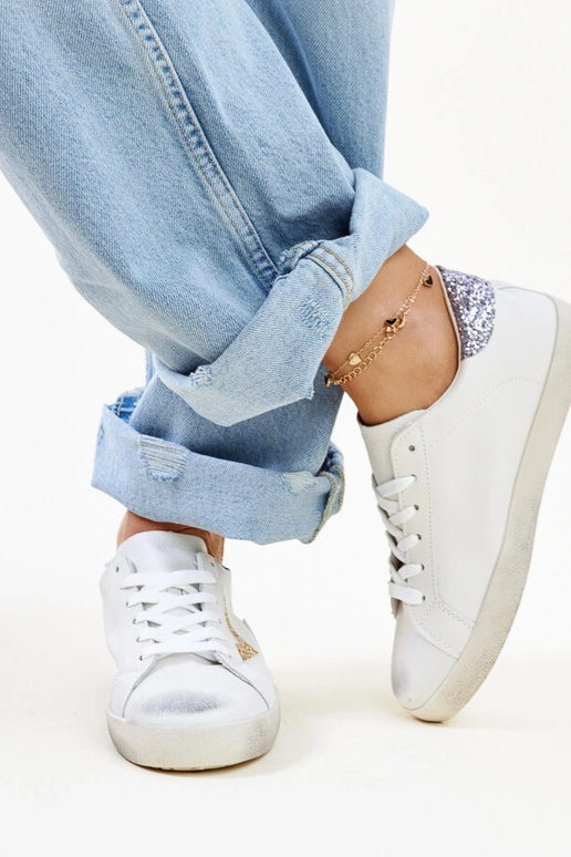 Zapatillas blancas con efecto...