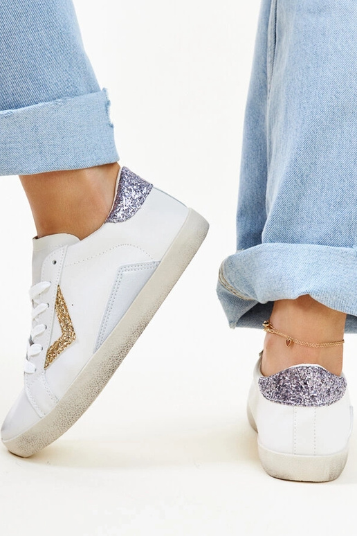 Zapatillas blancas con efecto...