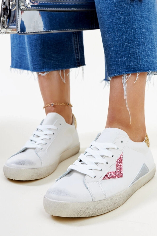 Zapatillas blancas con efecto...