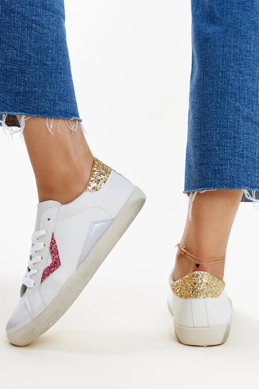 Zapatillas blancas con efecto...