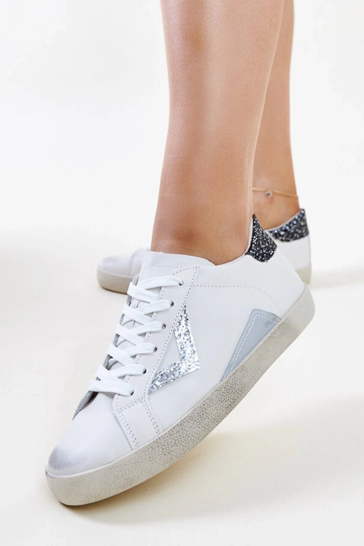 Zapatillas blancas con efecto...