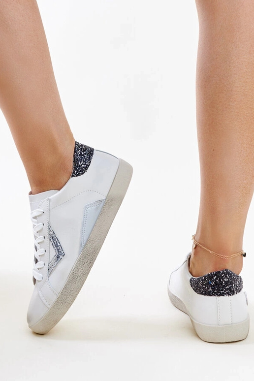 Zapatillas blancas con efecto...