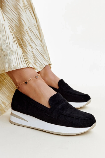 Zapatos Muna negros perforados