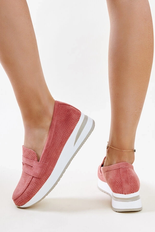 Zapatos Muna perforados en color rosa
