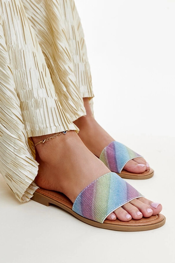 Chanclas brillantes multicolor Anilsa 2