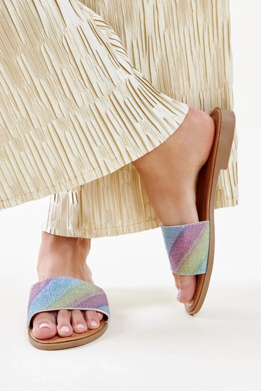 Chanclas brillantes multicolor Anilsa