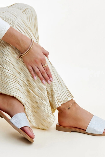 Chanclas Anilsa plateadas... 2