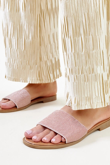 Chanclas marrones brillantes Anilsa 2