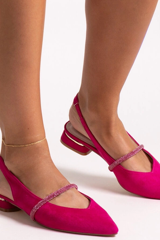 Bailarinas rosa oscuro con plantilla...