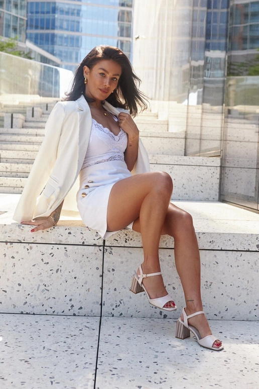 Sandalias de tacón de piel Abadia